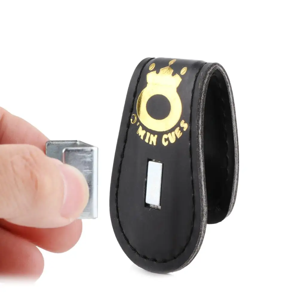 Бильярдный держатель аксессуары кожаный магнитный зажим для ремня мела