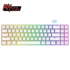 Игровая механическая клавиатура Royal Kludge RK71, Беспроводная Bluetooth клавиатура 70% RGB с подсветкой, 71 клавиш, Двухрежимная пишущая машинка для офисного ноутбука