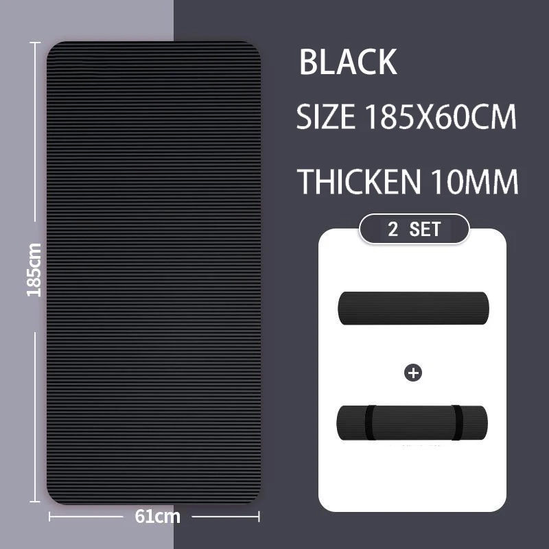 

A Variety of Color Specifications Lengthened Thickening Yoga Mat Dedicated Men Women Pilates Workout Fitness Health Fitness