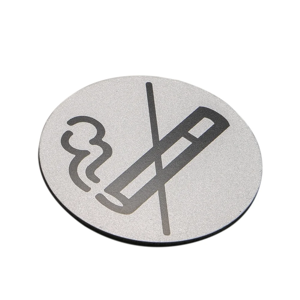 Aluminum Plastic Board Room Warn Sign Wall Door Adhesive No Smoking Warning Label | Дом и сад