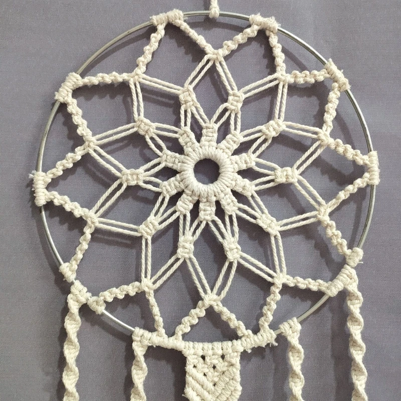 

Fashion Tassel Macrame Dream Catcher Boho Hand-woven Feather Leaf Wall Hanging Ornaments Bedroom Home Decorations