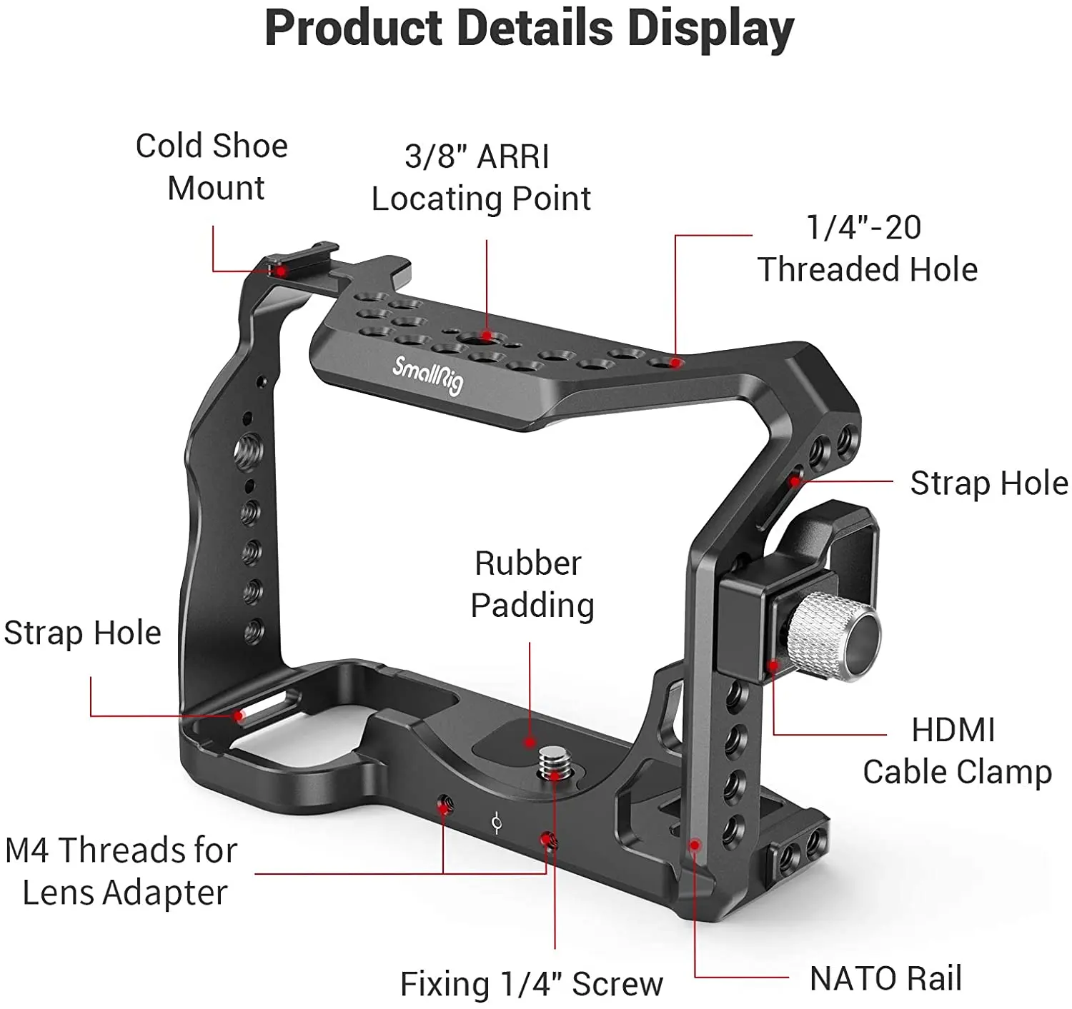 Клетка для камеры SmallRig A7S3 A7siii SONY Alpha 7S III и зажим 3007 | Электроника