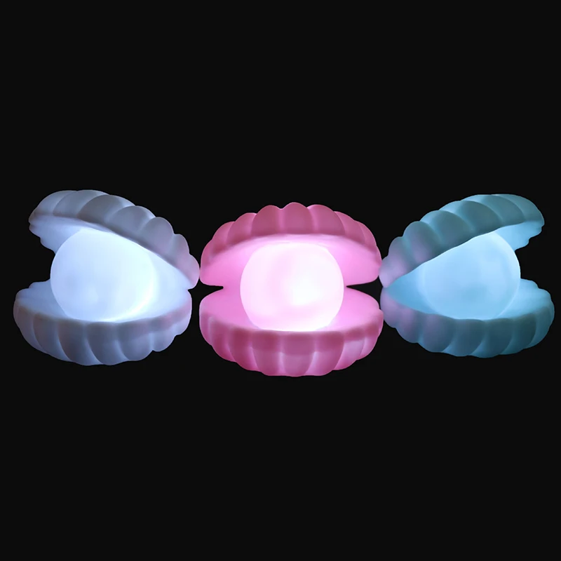 

Shell Pearl Night Light Mermaid Fairy Shell Night Lamp for Bedside Home Decor