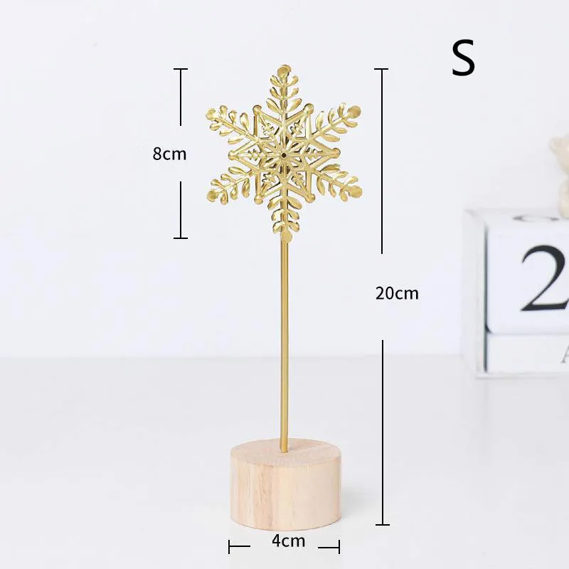 

Homelily Nordic Luxury Home Decor Golden Snowflake Iron Ornaments Creative Modern Living Room Porch Desktop Decoration Crafts