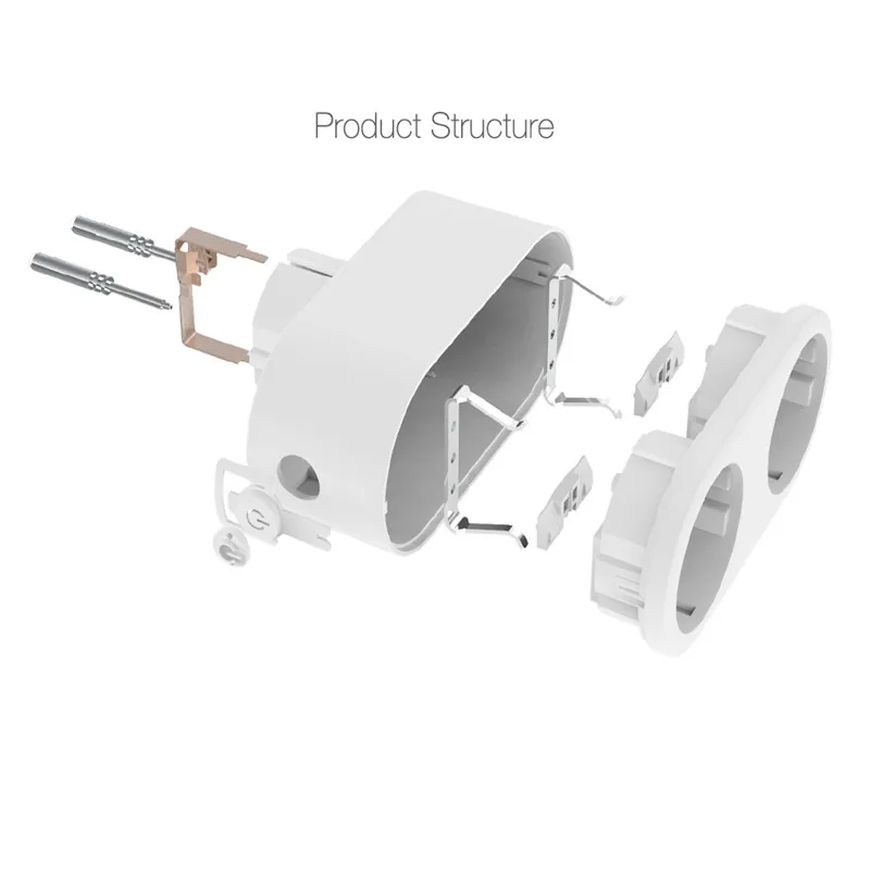 DIGOO DG-SP202 3720 Вт двойной штепсельной вилки ЕС Смарт Wi-Fi розетка индивидуальное управление lable монитор энергии дистанционное управление выход синхронизации