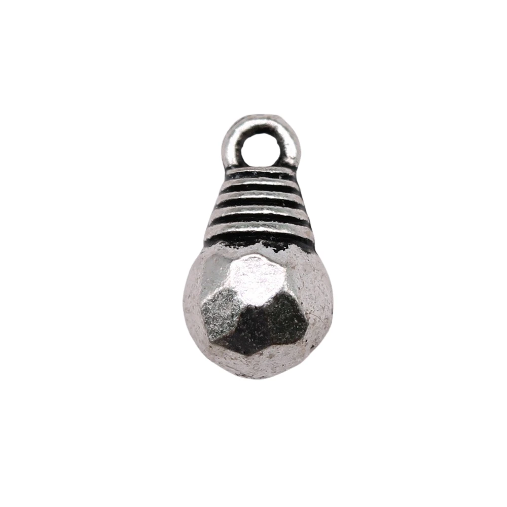 

100pcs Light Bulb Charm For Jewelry Making 14x8mm Antique Silver Color Antique Bronze Color Accessories