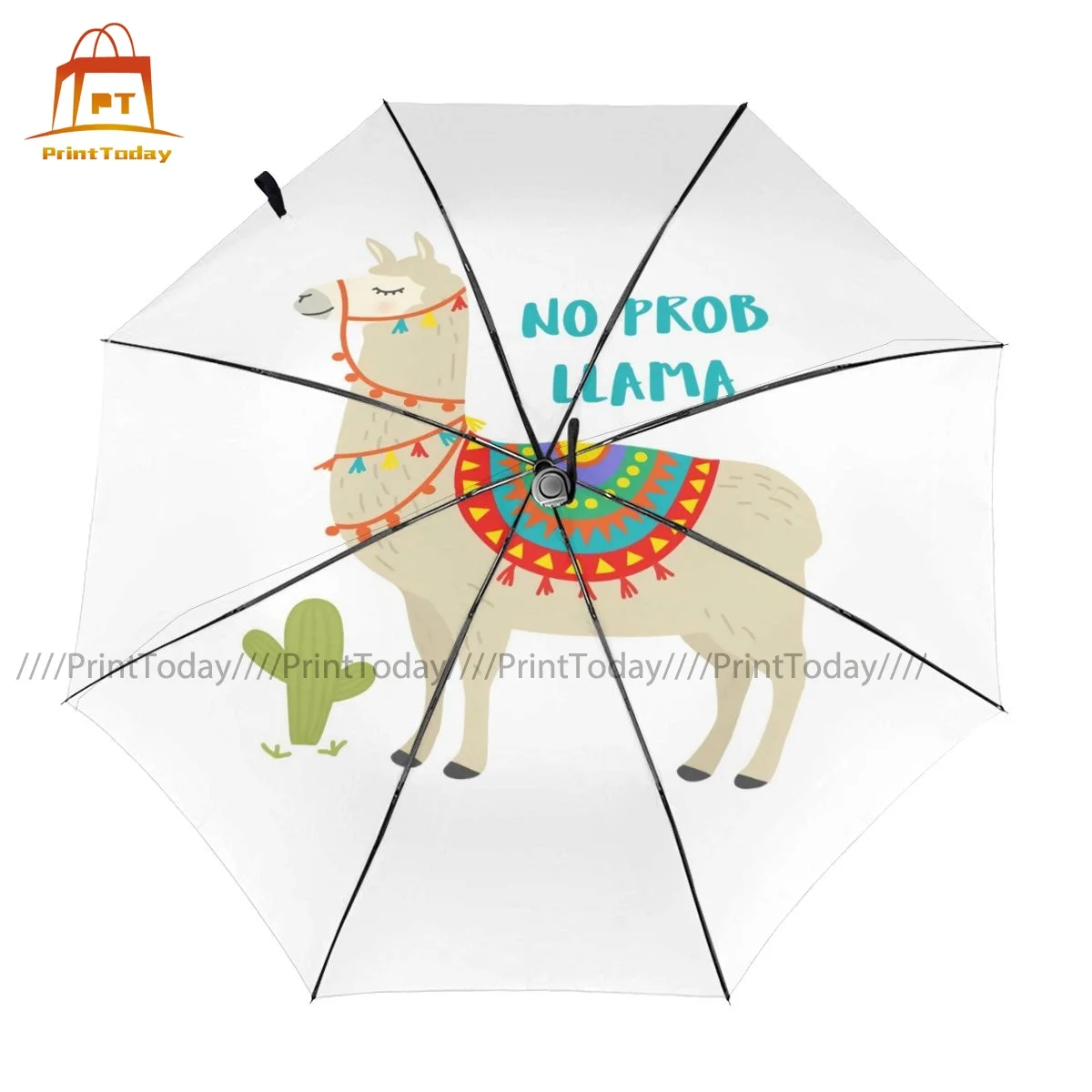 

Llama Umbrella Cheap Folding Umbrella Print Outdoor Windproof Automatic Umbrella