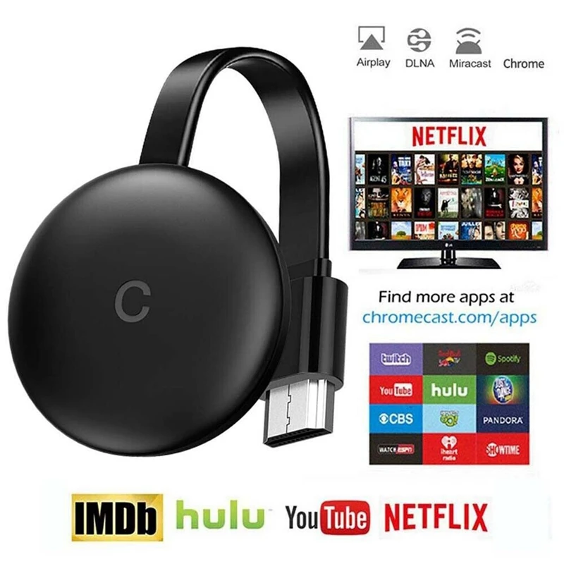 HDMI Беспроводной Дисплей приемник 5G 4K с Wi Fi 1080P мобильный Экран литой зеркального