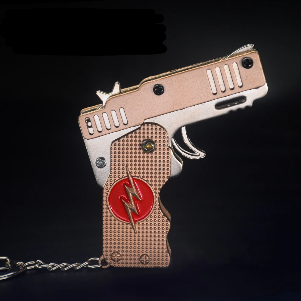 Пистолет с резиновой лентой брелок пистолет игрушки для стрельбы подарки