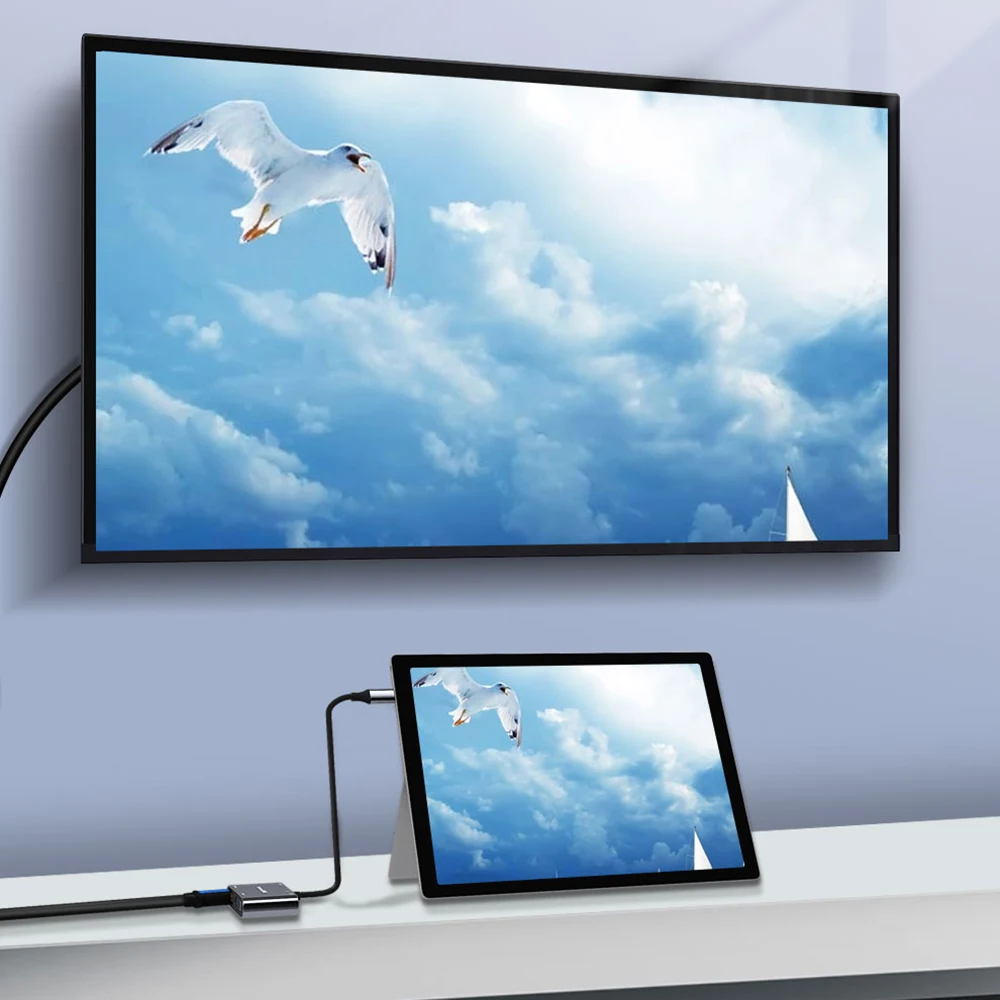 USB-концентратор Unnlink с разъемами USB Type-C и HDMI VGA 3 0 5 мм 55 Вт | Электроника