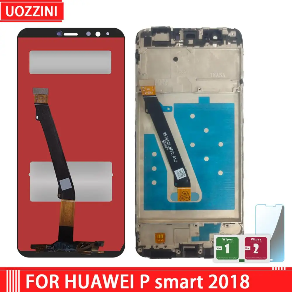 5 65 ''для Huawei P Smart 2018 ЖК-дисплей + сенсорный экран с рамкой новый дигитайзер