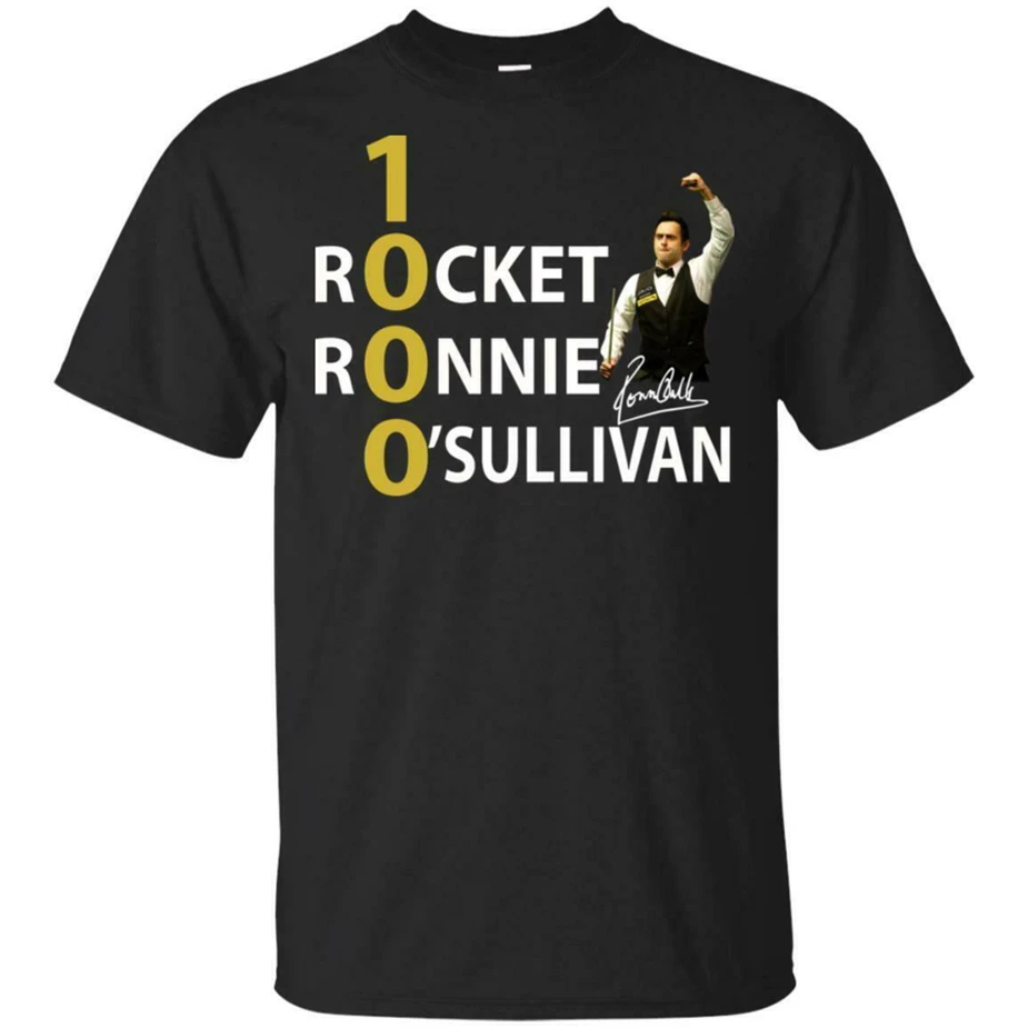 Футболка Ronnie O'Sullivan с короткими рукавами 1000 Rocket футболка Сделано в США | Мужская