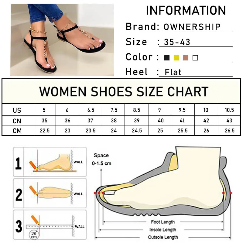 

Woman Fashion Buckle Flip Flops Women Roman Sandals 2020 Summer Women's Casual Flat Female Footwear Ladies Beach Shoes Plus Size