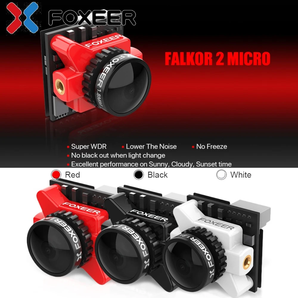 Foxeer Falkor Micro 2 1200TVL FPV камера 1 8 мм объектив OSD PAL/NTSC переключаемая для RC Multirotor Racing