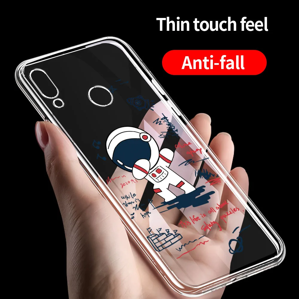 

For Huawei P20 Lite Case Transparent Case For Huawei Nova 3e Shockproof Back Cover For Huawei P20 Lite Clear Soft TPU Phone Capa