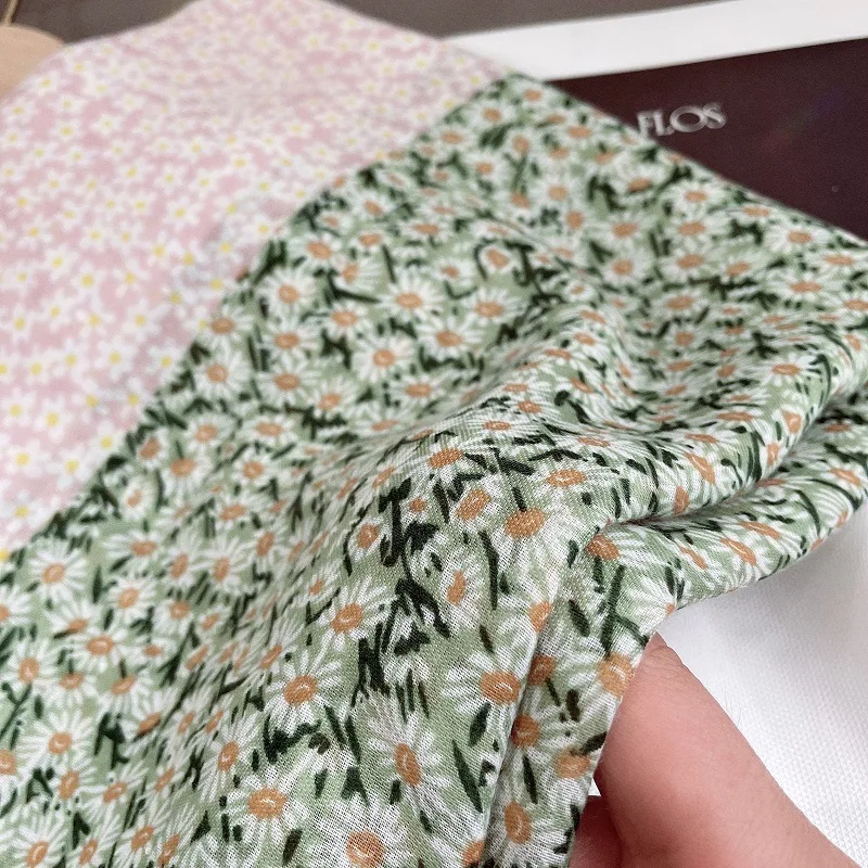 Женская мода садовый цветочный принт с маргаритками и кисточками Женский мягкий