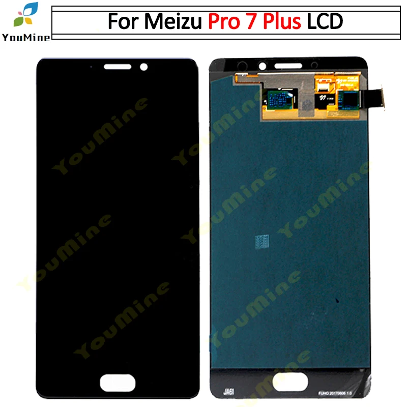 ЖК-дисплей с сенсорным стеклом для Meizu Pro 7 Plus дигитайзер в сборе рамкой запасные