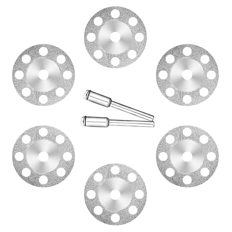 Алмазный режущий диск с 2 оправками 10 шт. 22 мм аксессуары для роторных