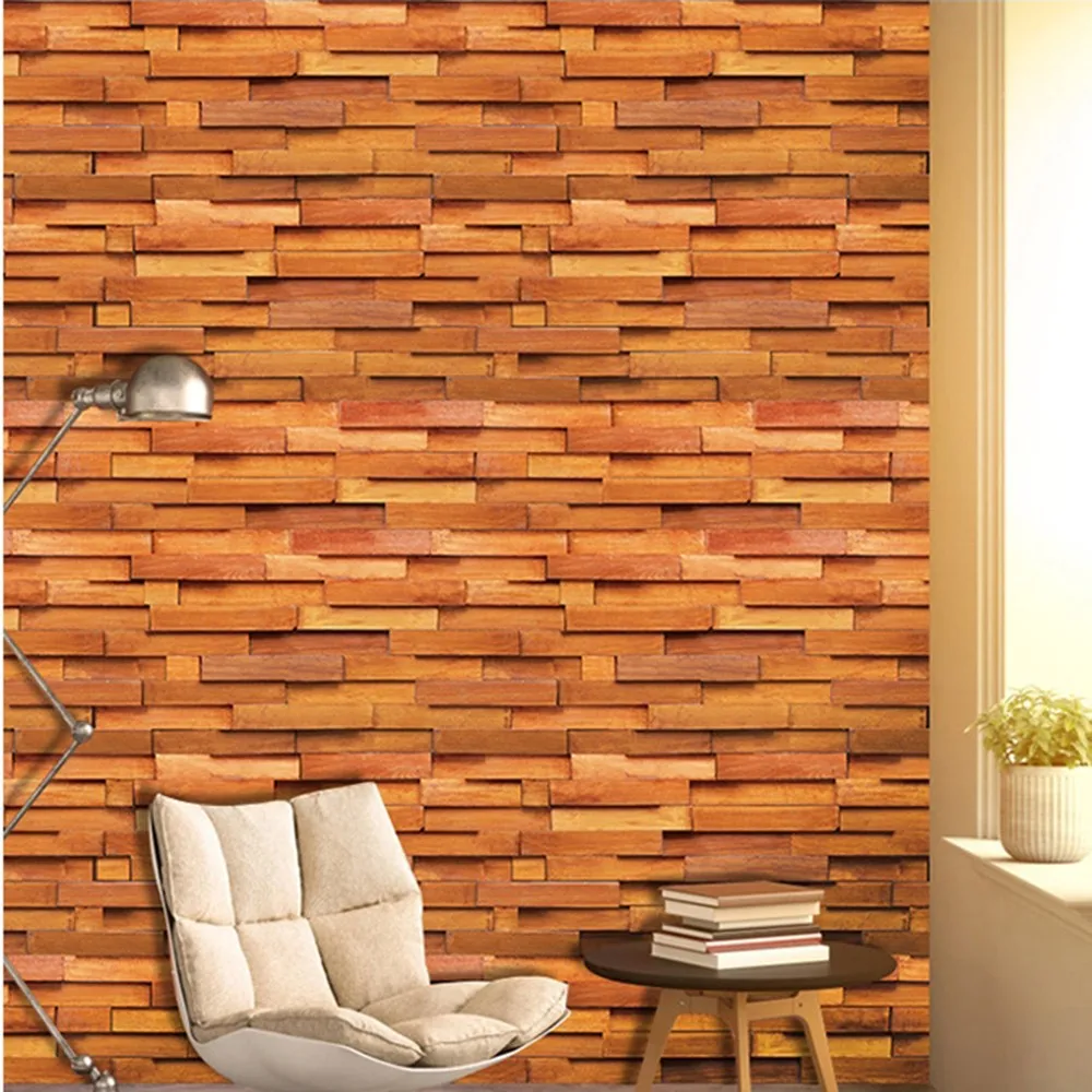 Имитация деревянный пол самоклеящиеся обои водонепроницаемые ПВХ деревянные с