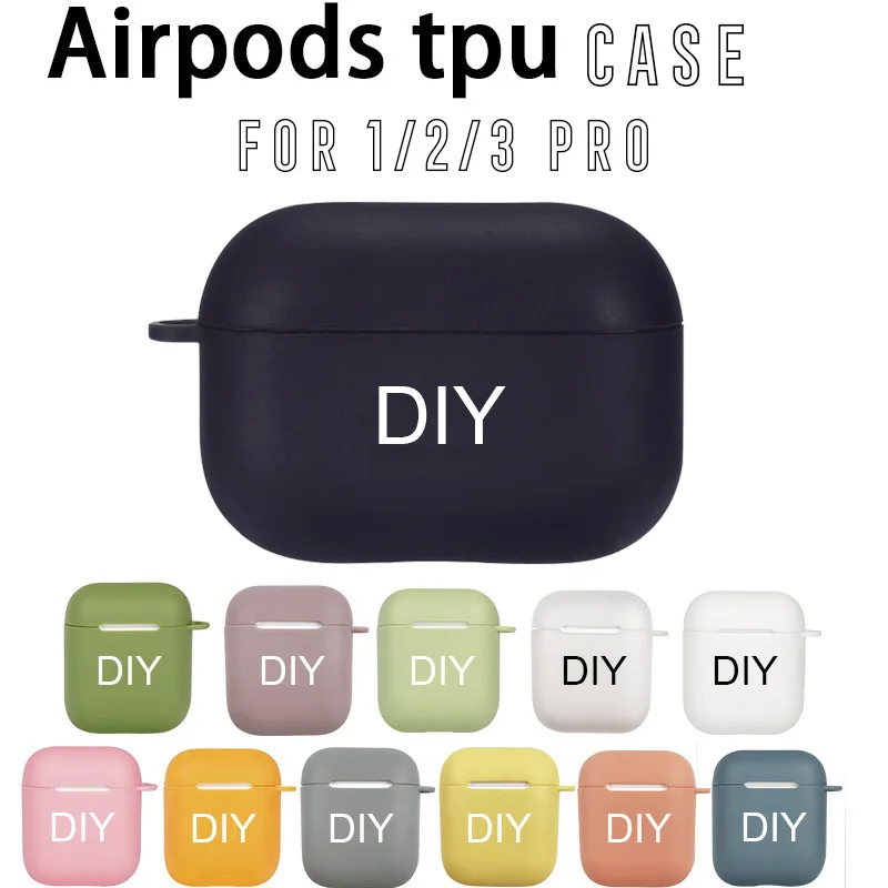 Милый чехол для Apple airpods сделай сам с надписью Bluetooth прозрачный наушников Airpods 1 2