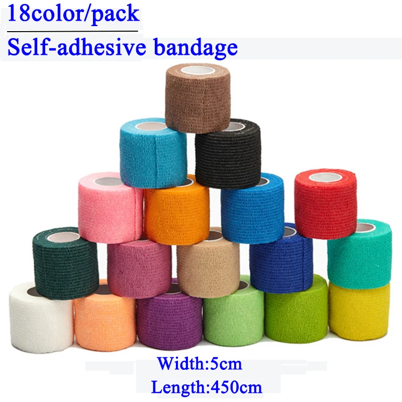 Sets Muscle Pain Relief Bandage Kinesiology Tape Roll Sports Running Knee Recovery Athletic Gym Fitness Protector Elastic Strap | Спорт и