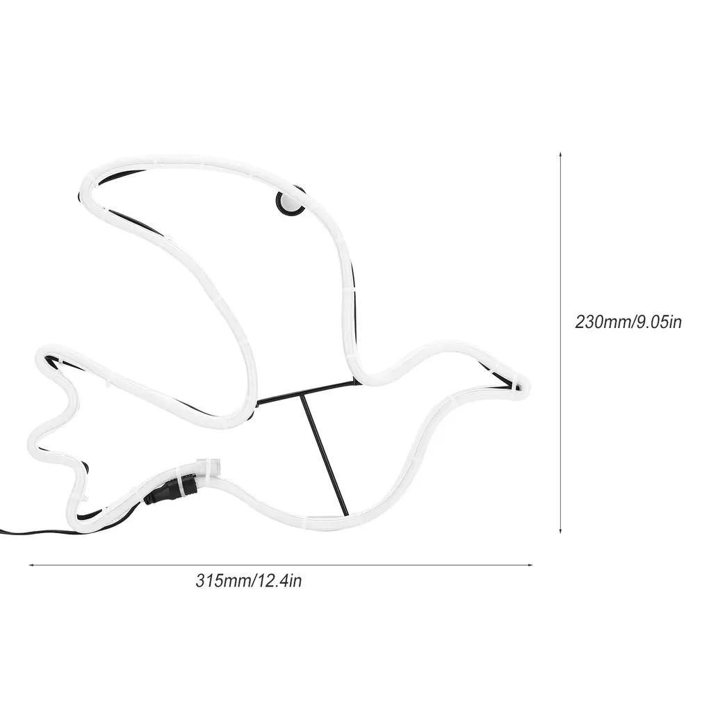 

Cute Animal Night Light Santa Claus Shape Design Room Wall Decorations Home Love Ornament Coffee Bar Mural Crafts