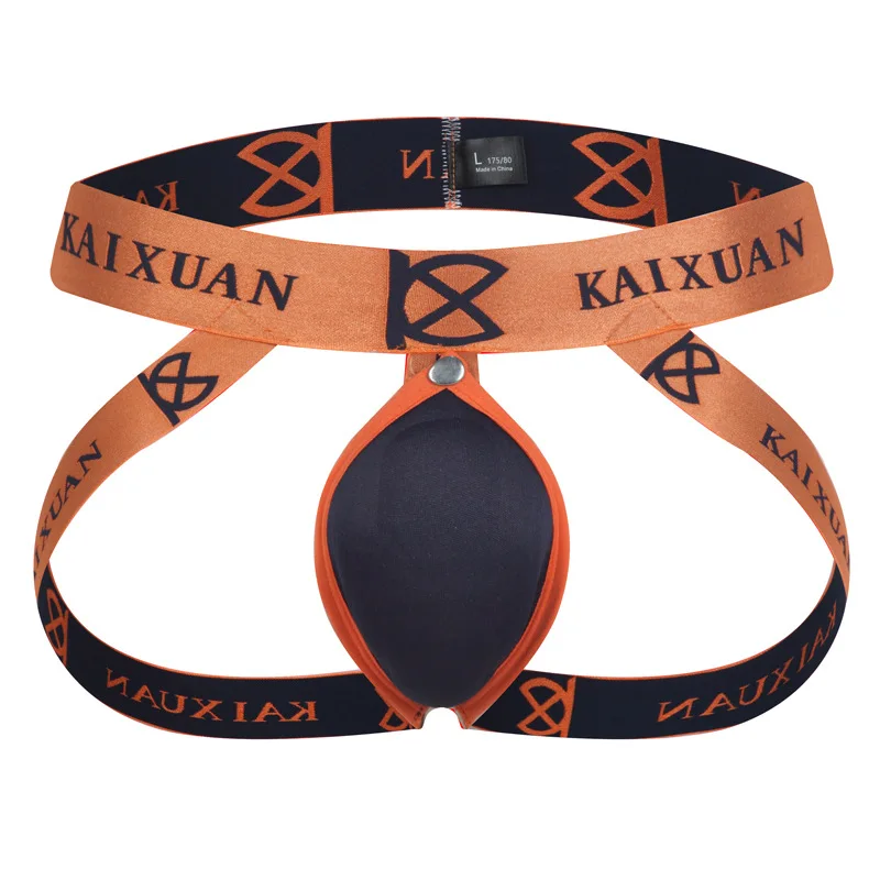 

Стринги Jockstrap мужские, пикантные брюки, мягкие U-выпуклые трусы-танга три-ди для мужчин, Капсульная сумка, двойное короткое нижнее белье