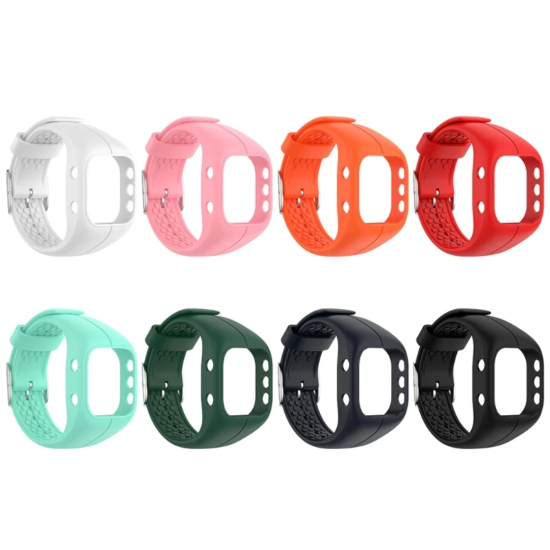 

Adjustable Silicone Strap Compatible with Polar A300, Repalcement Wristband Watch Band for Men Women R58A