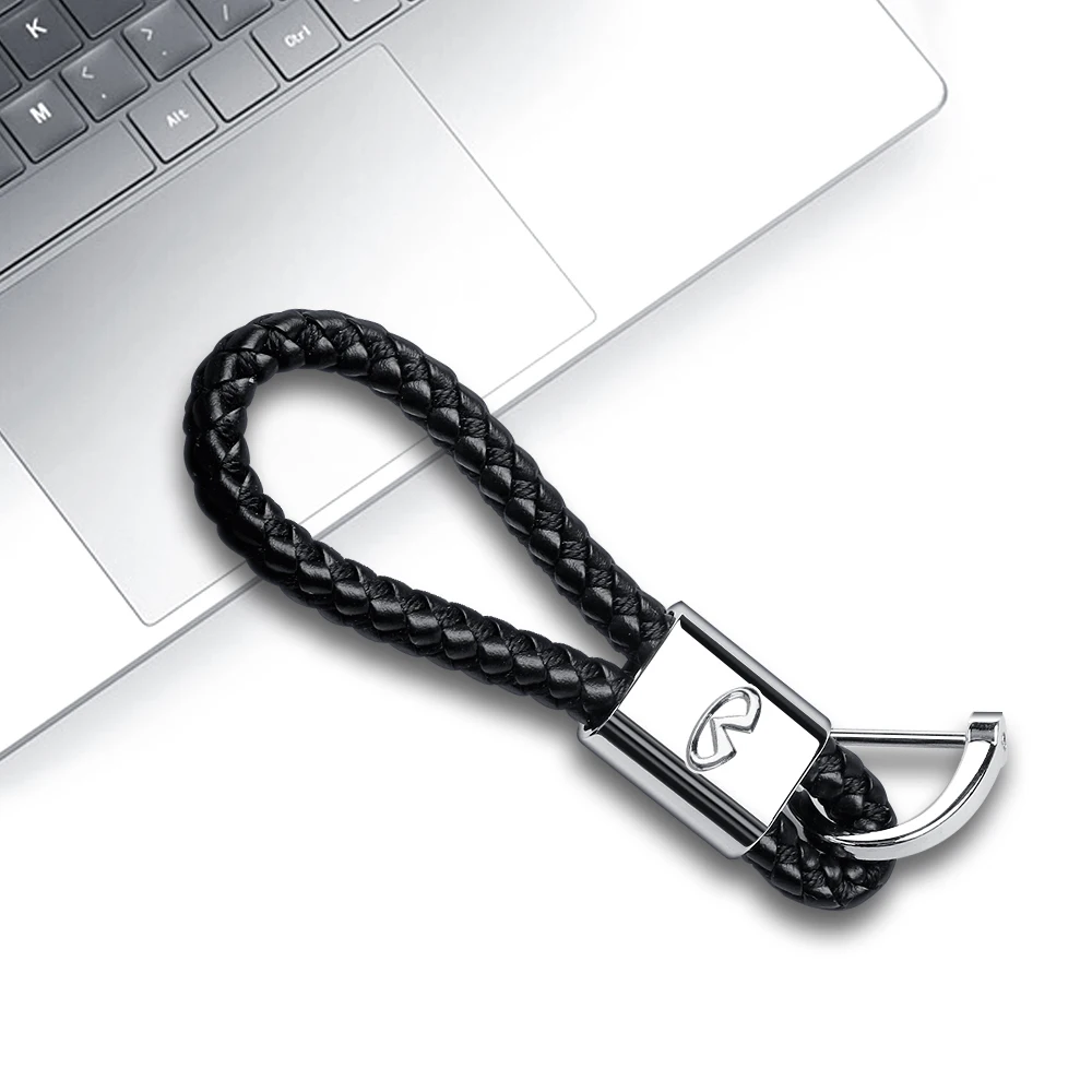 Плетеная веревка из металлического сплава брелок для автомобиля Infiniti Q50L QX70 QX50 Q70L