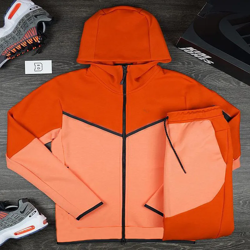 

New Style Men's Autumn Tracksuit Two PieceSportswear Hoodies + Pants Sportswear Men's Zipper Hoodies Jogging Sports Warm Winter