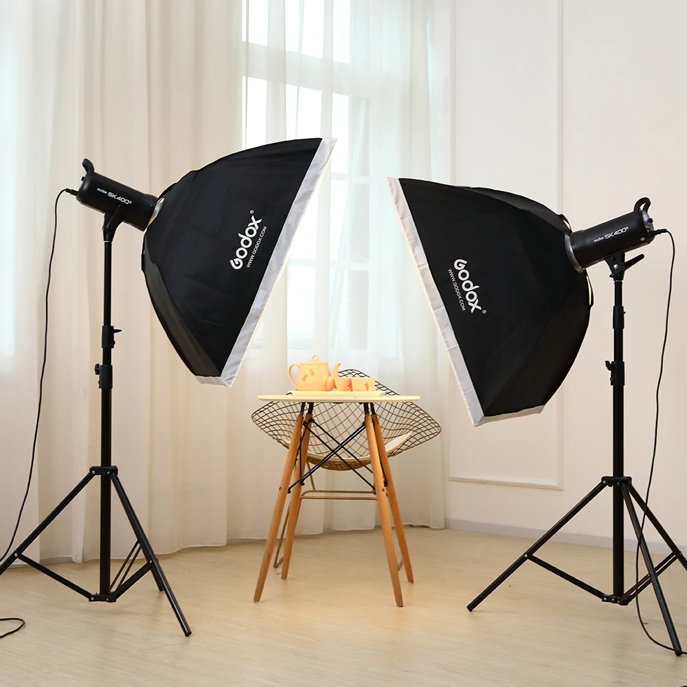 Набор вспышесветильник Godox 800 Вт 2 * SK400II 300Ws с триггером системы X1 и дверью сарая