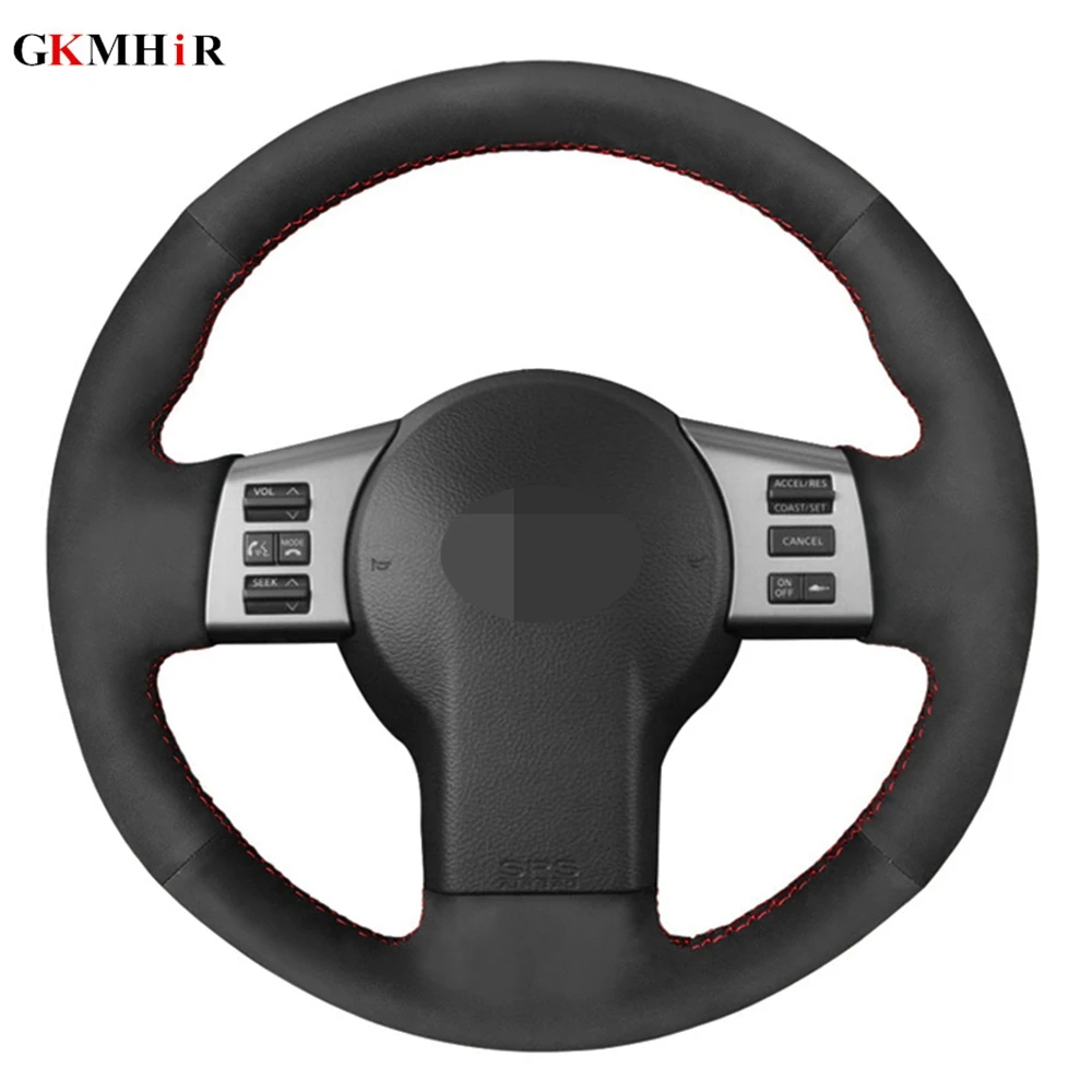 Черные сапоги из натуральной кожи черная замша Вручную прошитый чехол рулевого