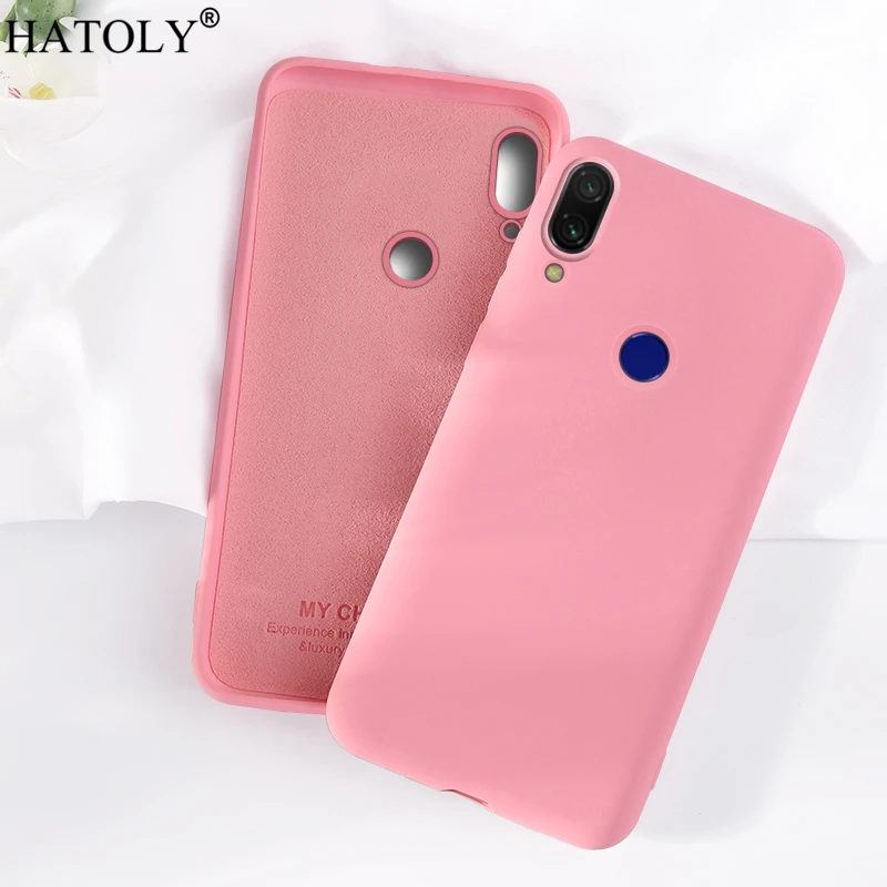 For Xiaomi Redmi 7A Case Cover for Xiaomi Redmi 7A Phone Case Soft Rubber Shell Fundas Liquid Silicone Case For Xiaomi Redmi 7A