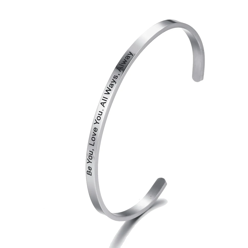 Ювелирные изделия из нержавеющей стали парный браслет для женщин я могу и будем