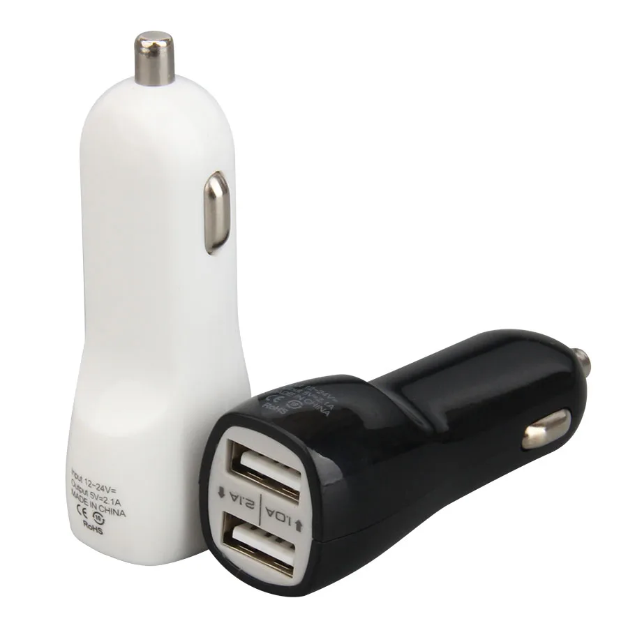 Автомобильное зарядное устройство Cargador с двумя портами 12В USB адаптер для зарядки