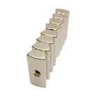 8 шт. Магнитная дуговая OR17.6-IR9.9xT30mmx45Deg. С потайным отверстием dia3.2mm N45SH сильный редкоземельный неодимовый магнитный сегмент