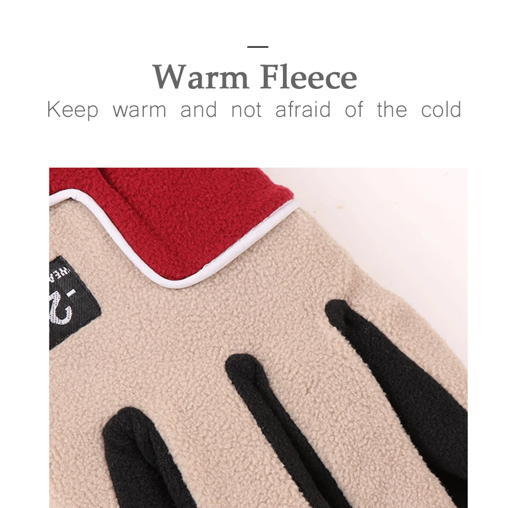 Warm Fleece 12 Color Winter Men Knitted Gloves High Quality Thicken Men Cycling Ski Motorcycle Glove Snowboard Autumn Windproof