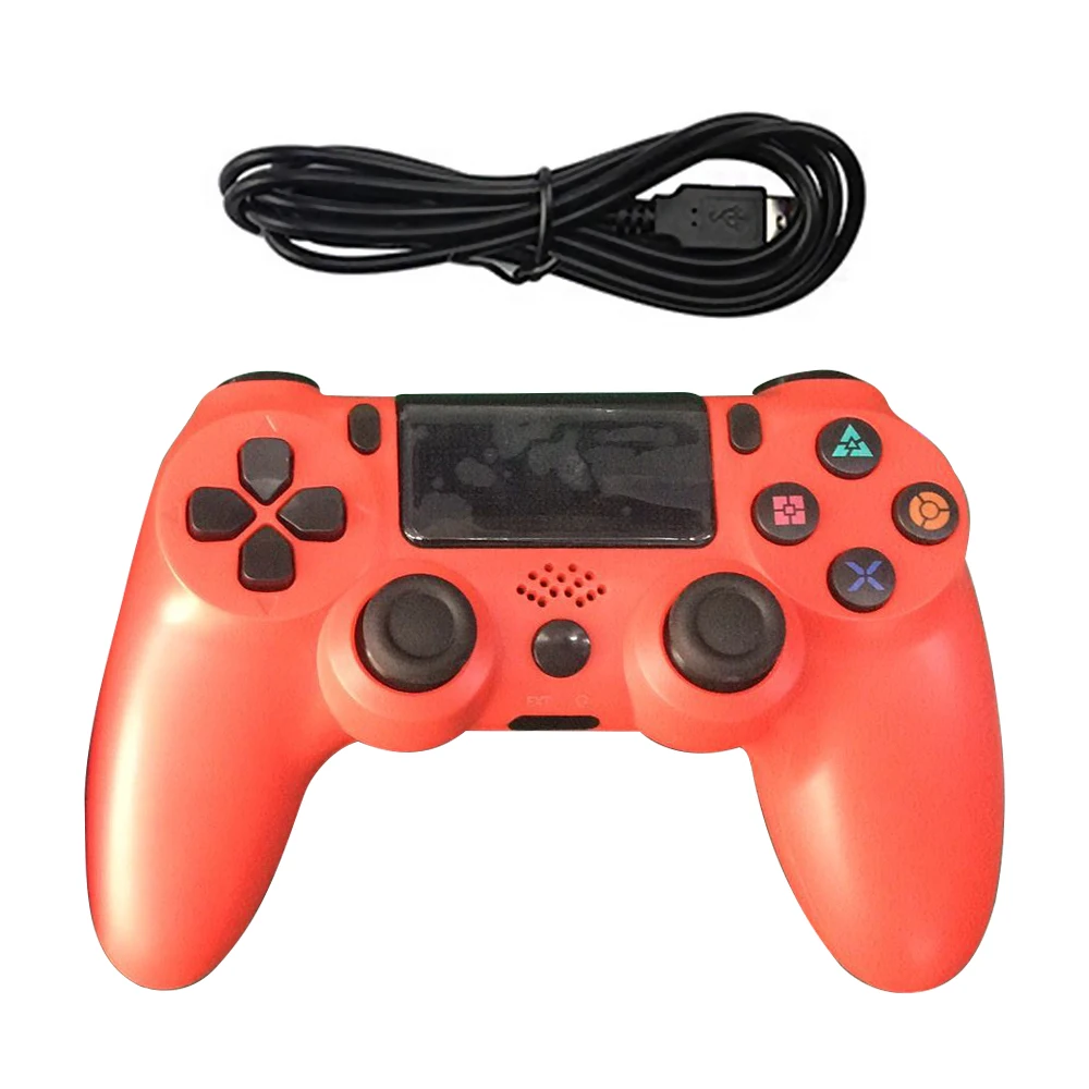 Red Wired Bluetooth Беспроводной джойстик для PS4 контроллер подходит для Игровые приставки 4 консоль для Игровые приставки Dualshock 4 геймпад для PS3 консоли геймпад джойстик для gamepad геймпад для PS4 - Цвет: Red Wired