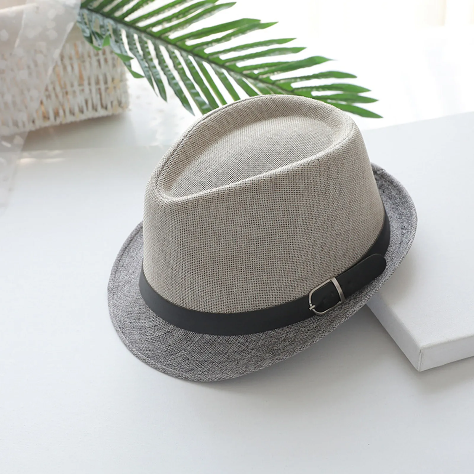 

Модная двойная пряжка для ремня, двухцветный и джазовый Топ, шляпа