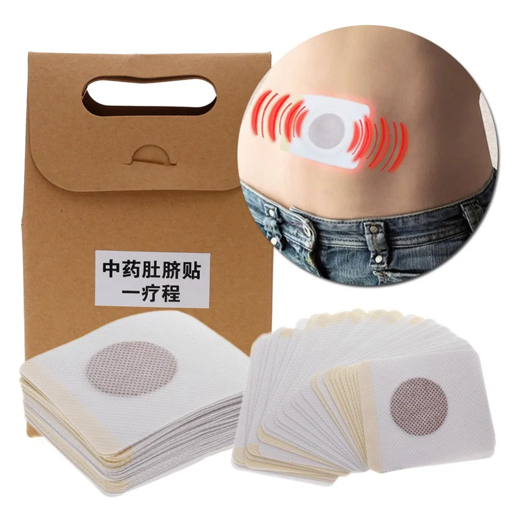 

100pcs/50pcs Traditional Chinese Medicine Magnetic Slim Slimming Navel Patch Weight Loss Adhesive Pads Burning Fat