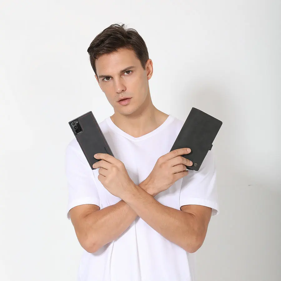 

CaseMe Detachable ZipperWallet Case For Samaung Galaxy Note 20 S20 Ultra Leather Phone Cover for S20 Plus Note 20 A71 A51 Case