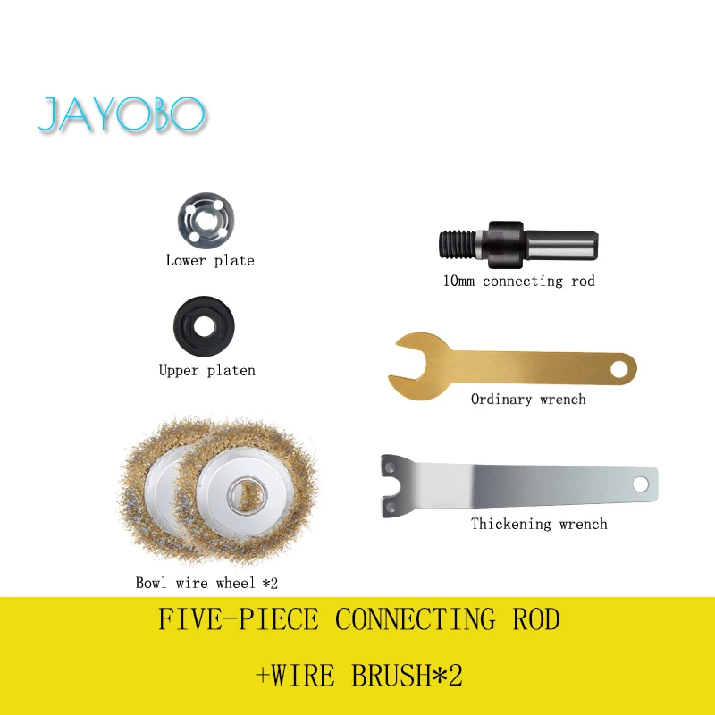 

JAYOBO (Cepillo de alambre)Para Conectar Conjunto De Varillas De Mano Taladro Elctrico Conversin ngulo De Cabeza Cambian
