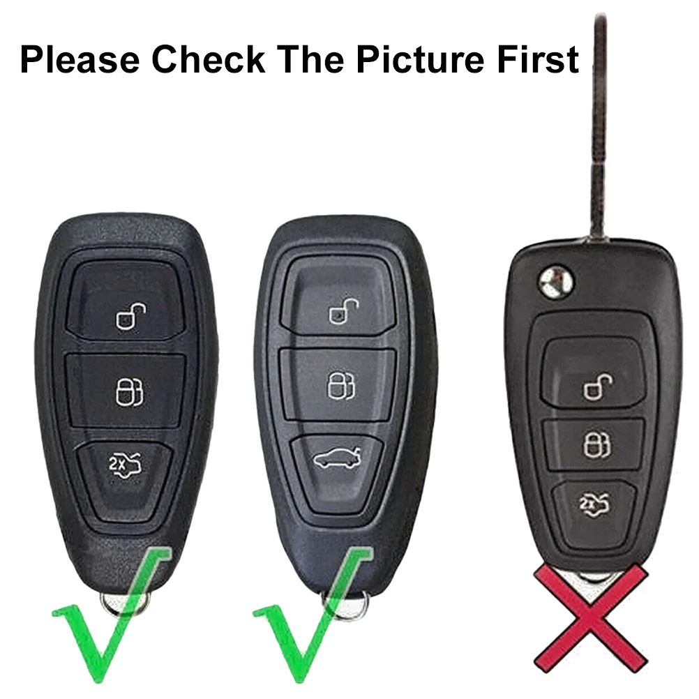 Брелок для дистанционного ключа из углеродного волокна чехол держатель Ford Focus MK3