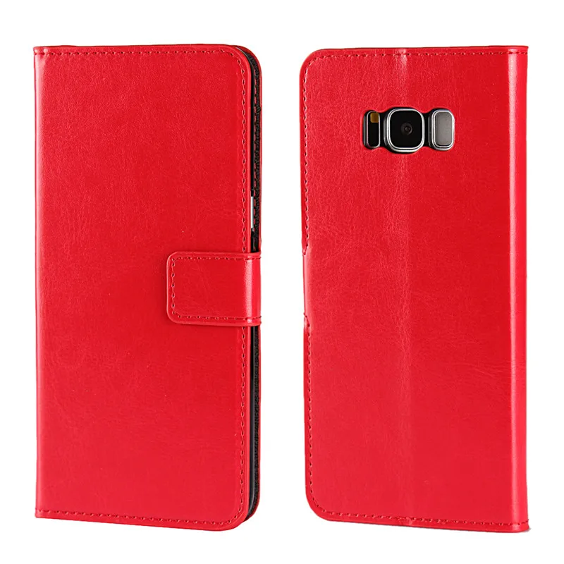 Red J3 J5 J7 A3 A5 Чехол-бумажник из искусственной кожи чехол для samsung Galaxy S9 S8 плюс S7 S6 край S5 S4 S3 Grand Prime чехол Coque - Цвет: Red