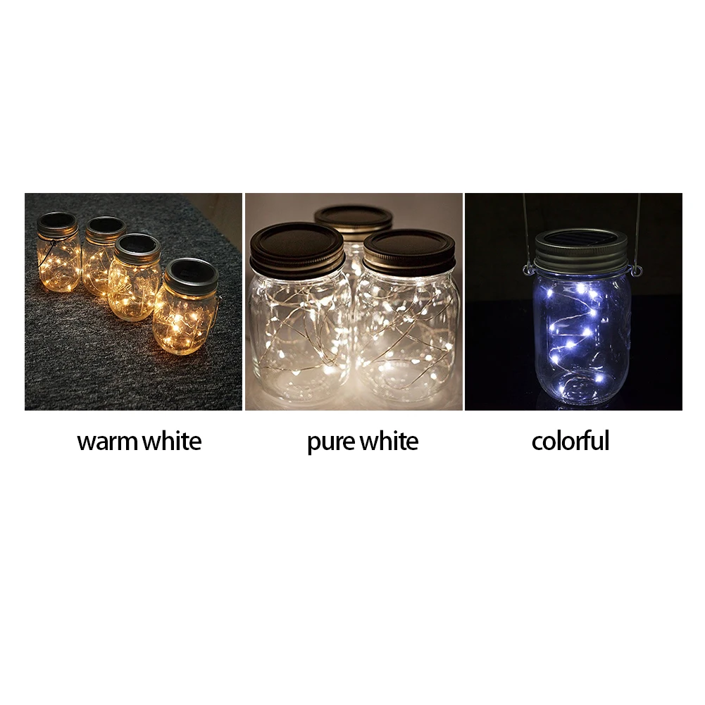 

Solar Mason Cap Lamp Household adornment atmosphere adornment energy colorful protection LED strip light