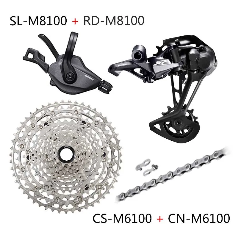 SHIMANO DEORE XT SLX M8100 M7100 M6100 12 скоростной набор для горных велосипедов MTB 1x12