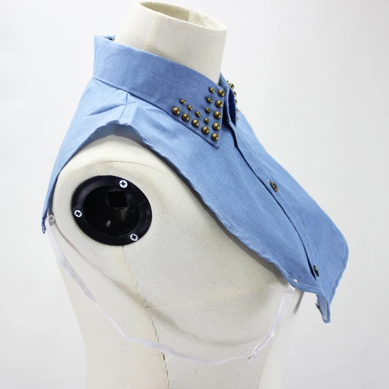 Для женщин Винтаж бронзовый шарик шипованных пальто с отворотами имитация