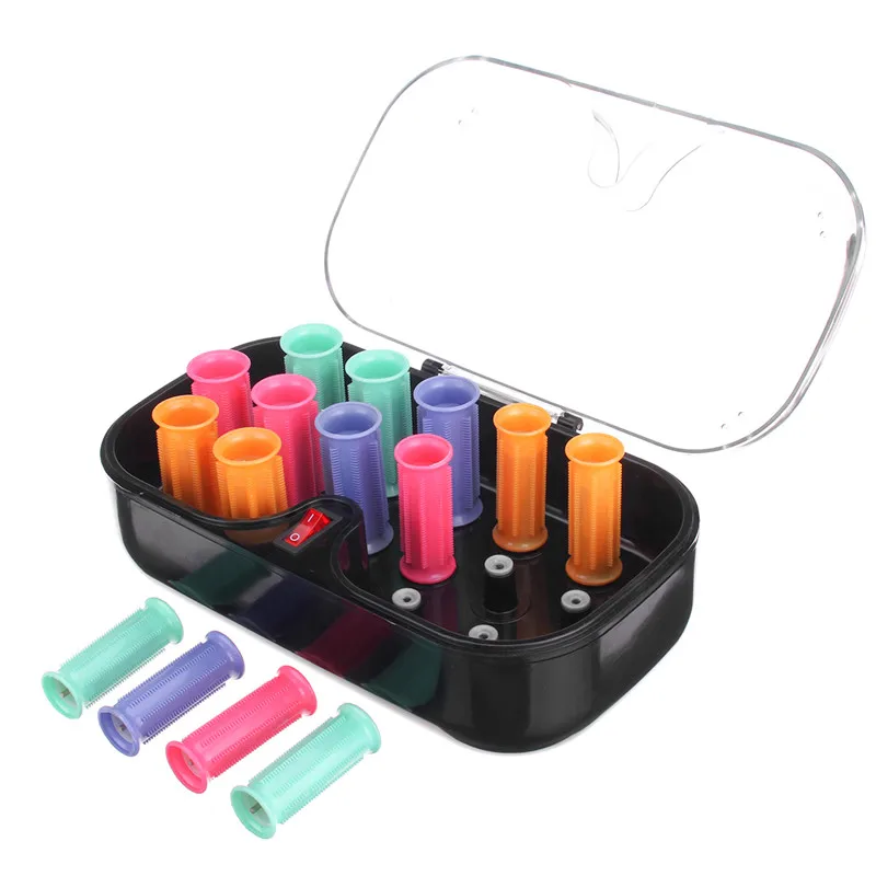 

Electric heating pear shaped ceramic thermal magic curler roller sleeve dry and wet hair curling rod tube modeling toolCurved b