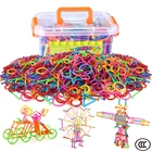 Волшебные палочки, красочные 4D строительные блоки, пластиковые сращивающиеся блоки, забавное развитие, развивающие игрушки сделай сам для детей, подарки