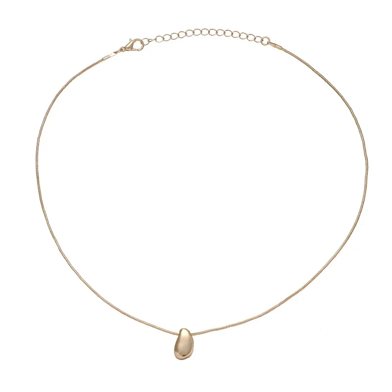 

7Rings Minimalist Simple Fashion Style Instagram Blogger Raindrop Necklace Women Girlfriend Students Jewelry Accessories Gifts